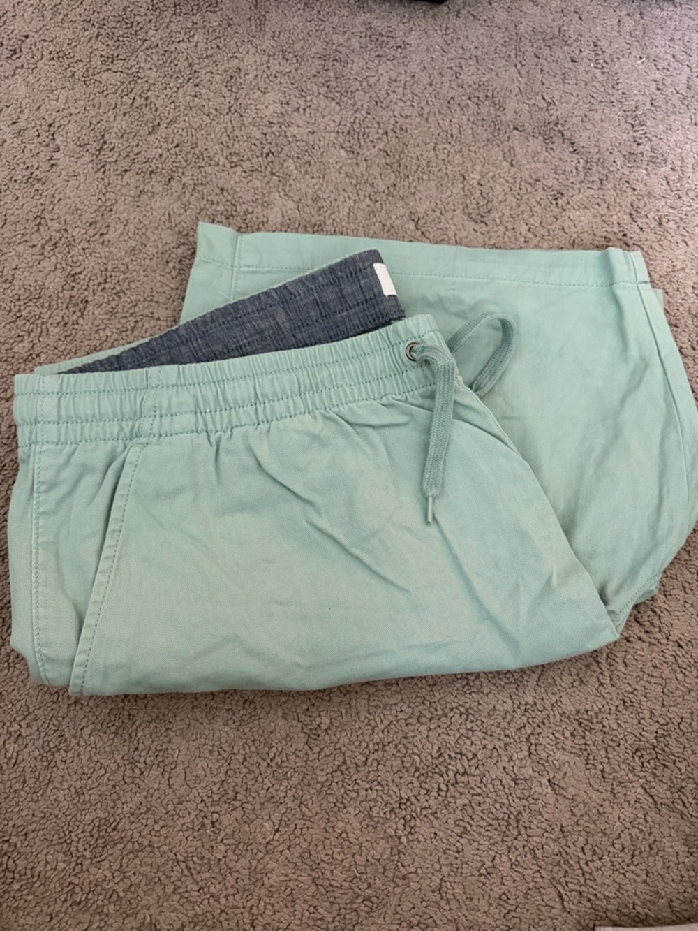 Men’s Green Drawstring Lounge Shorts